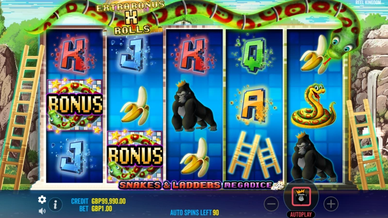 Snakes and Ladders Megadice slot demo